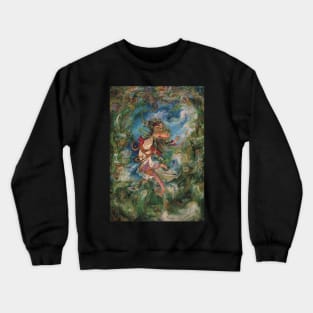 Iranian Miniature Art Painting Crewneck Sweatshirt